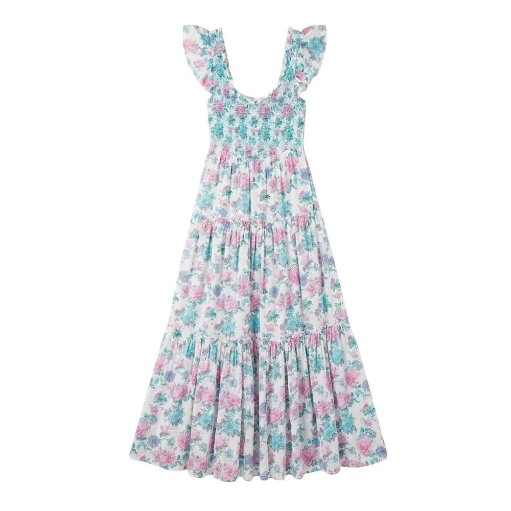 Love Shack Fancy Chessie Maxi Dress Size XS - Picture 2 of 7